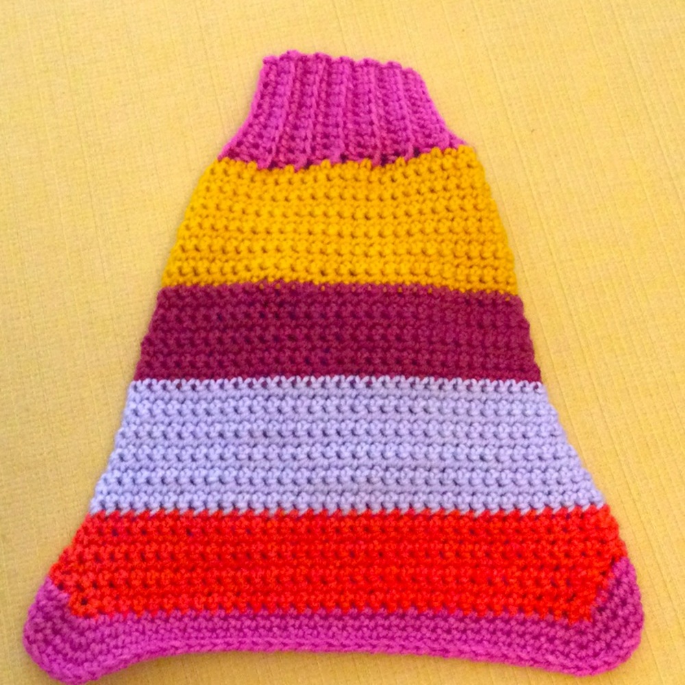 Hand Crocheted Dog Sweater